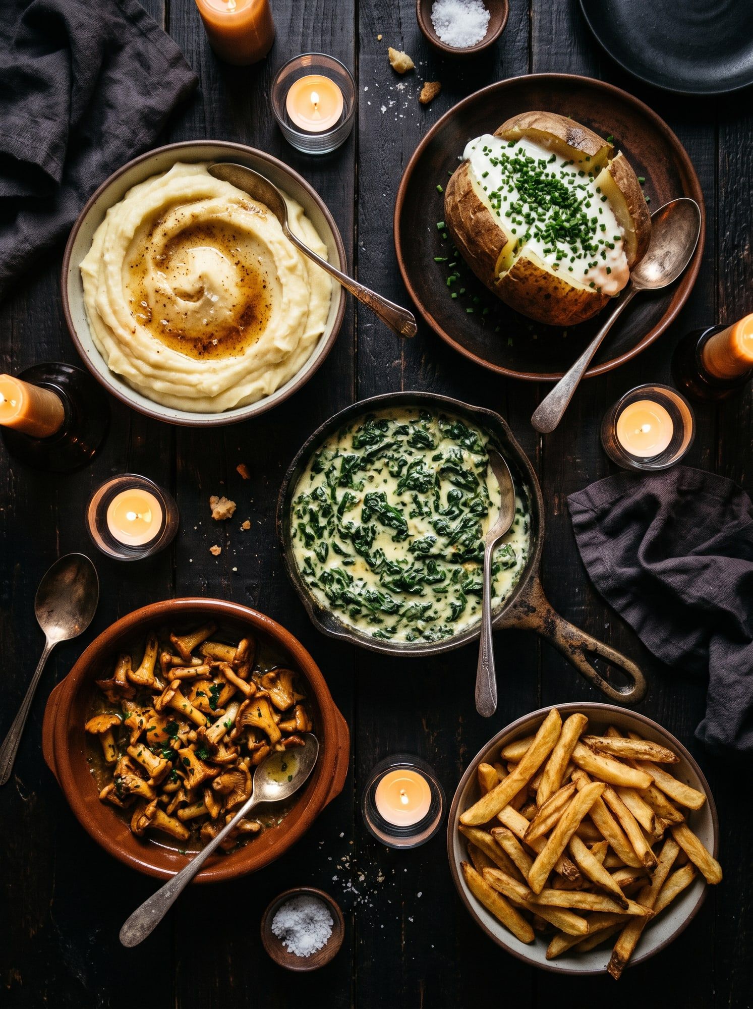Shared sides on the table